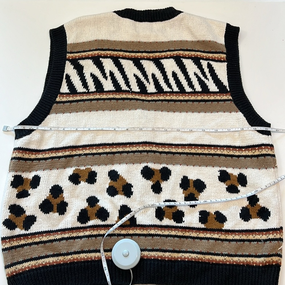 Christopher Banks - L, vintage vest, safari, floral, beaded - Picture 8 of 10